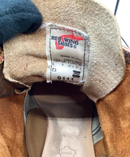 RED WING（レッドウィング）RED WING (レッドウィング) 6-inch Classic Round ブラウン×ホワイト サイズ:US9の古着・服飾アイテム