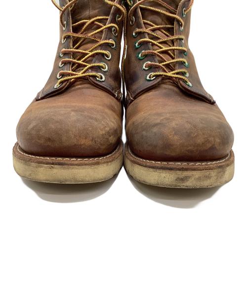 RED WING（レッドウィング）RED WING (レッドウィング) 6-inch Classic Round ブラウン×ホワイト サイズ:US9の古着・服飾アイテム