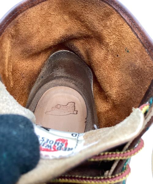 RED WING（レッドウィング）RED WING (レッドウィング) 6-inch Classic Round ブラウン×ホワイト サイズ:US9の古着・服飾アイテム