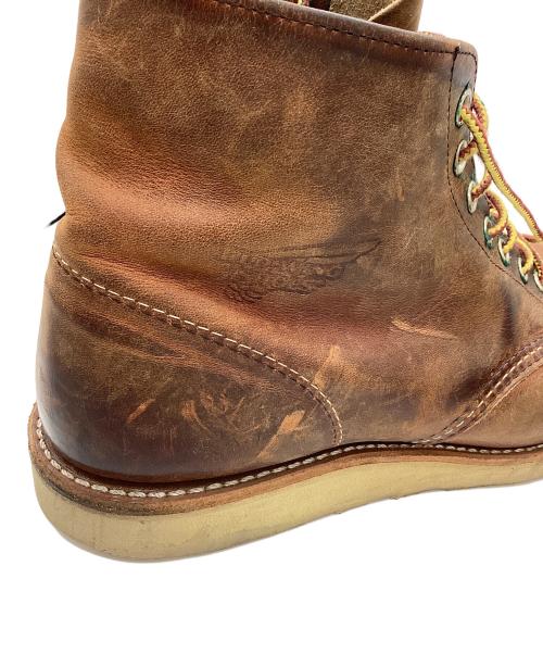 RED WING（レッドウィング）RED WING (レッドウィング) 6-inch Classic Round ブラウン×ホワイト サイズ:US9の古着・服飾アイテム