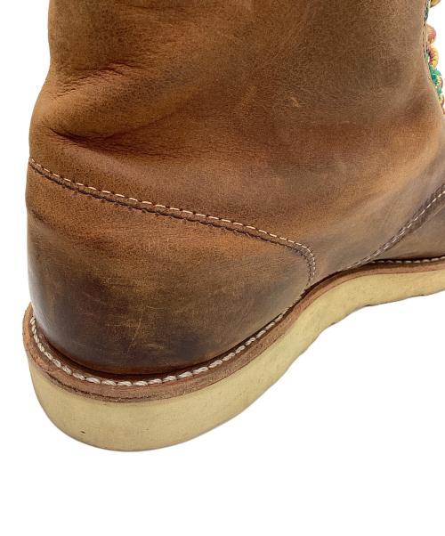 RED WING（レッドウィング）RED WING (レッドウィング) 6-inch Classic Round ブラウン×ホワイト サイズ:US9の古着・服飾アイテム