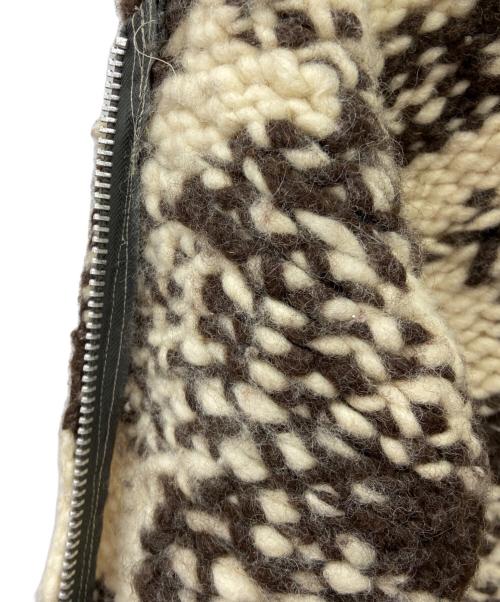 Cowichan kint（カウチン ニット）Cowichan kint (カウチン ニット) カウチンニット ホワイト×ブラウン サイズ:なしの古着・服飾アイテム