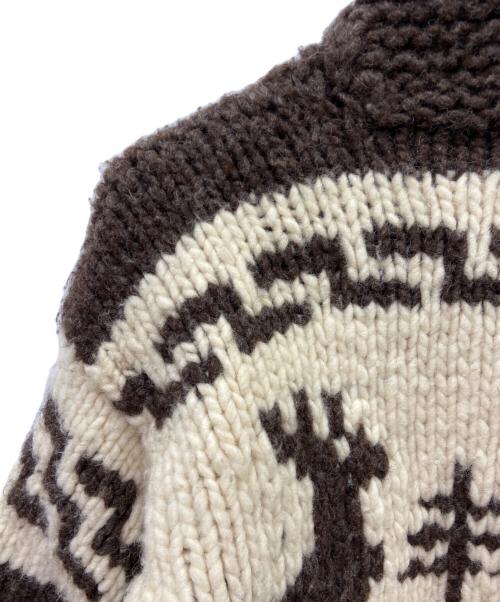 Cowichan kint（カウチン ニット）Cowichan kint (カウチン ニット) カウチンニット ホワイト×ブラウン サイズ:なしの古着・服飾アイテム