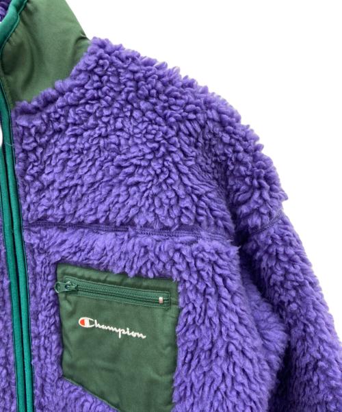 Champion（チャンピオン）Champion (チャンピオン) Champion　ボアフリースロングジャケット パープル サイズ:Mの古着・服飾アイテム