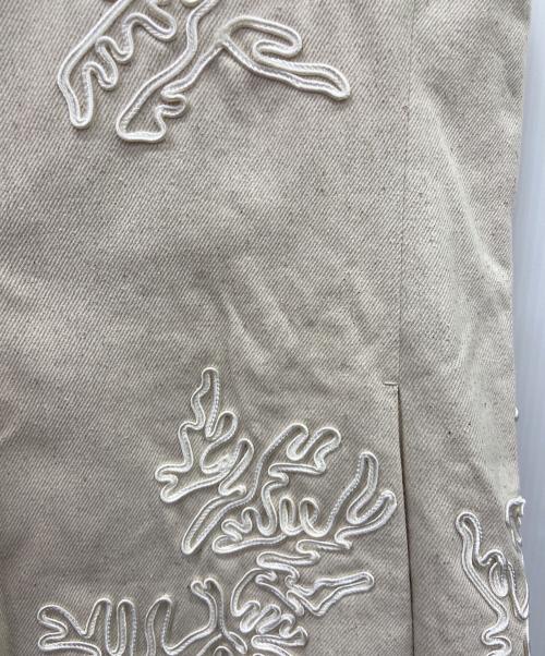 Adam et Rope（アダム エ ロペ）Adam et Rope (アダム エ ロペ) Adam et Rope　ジレ ベージュ×ホワイト サイズ:FREE 未使用品の古着・服飾アイテム