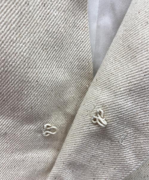 Adam et Rope（アダム エ ロペ）Adam et Rope (アダム エ ロペ) Adam et Rope　ジレ ベージュ×ホワイト サイズ:FREE 未使用品の古着・服飾アイテム