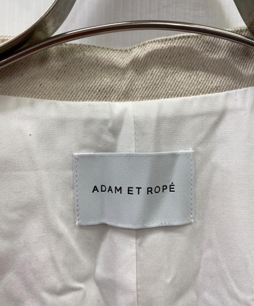 Adam et Rope（アダム エ ロペ）Adam et Rope (アダム エ ロペ) Adam et Rope　ジレ ベージュ×ホワイト サイズ:FREE 未使用品の古着・服飾アイテム