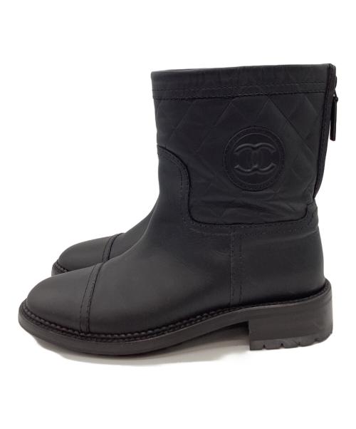 CHANEL（シャネル）CHANEL (シャネル) CHANEL　エンジニアブーツ ブラック サイズ:36 1/2の古着・服飾アイテム