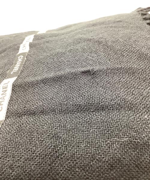 CHANEL（シャネル）CHANEL (シャネル) CHANEL　大判ストール ブラックの古着・服飾アイテム
