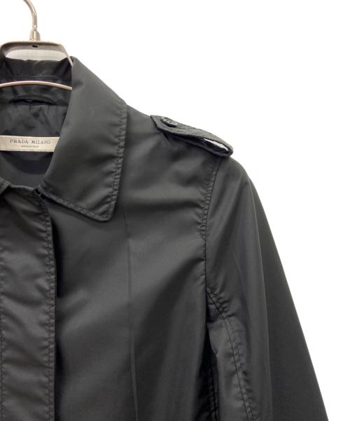 PRADA（プラダ）PRADA (プラダ) PRADA　ベルテッドコート ブラック サイズ:SIZE 38の古着・服飾アイテム