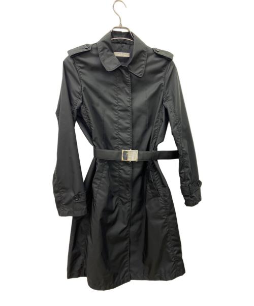 PRADA（プラダ）PRADA (プラダ) PRADA　ベルテッドコート ブラック サイズ:SIZE 38の古着・服飾アイテム