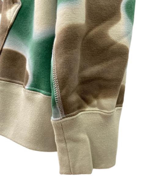 A BATHING APE（アベイシングエイプ）A BATHING APE (アベイシングエイプ) LIQUID CAMO SHARK RELAXED FIT FULL ZIP HOODIE グリーン×ブラウン サイズ:2XLの古着・服飾アイテム