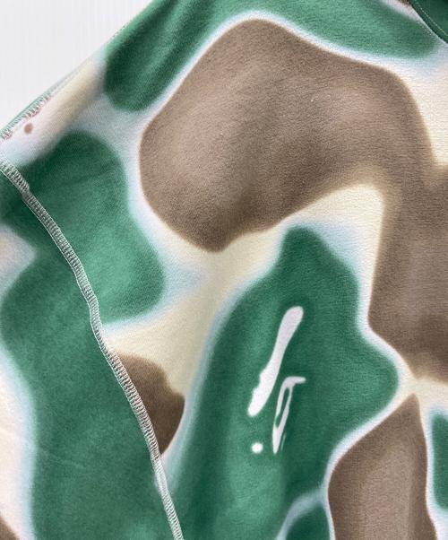 A BATHING APE（アベイシングエイプ）A BATHING APE (アベイシングエイプ) LIQUID CAMO SHARK RELAXED FIT FULL ZIP HOODIE グリーン×ブラウン サイズ:2XLの古着・服飾アイテム