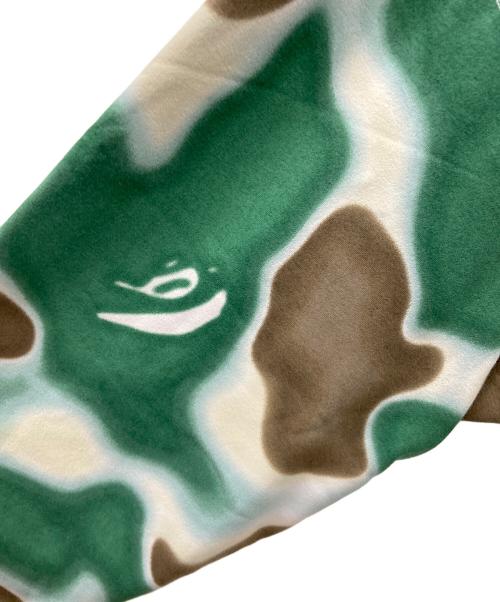 A BATHING APE（アベイシングエイプ）A BATHING APE (アベイシングエイプ) LIQUID CAMO SHARK RELAXED FIT FULL ZIP HOODIE グリーン×ブラウン サイズ:2XLの古着・服飾アイテム