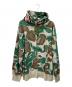 A BATHING APE（アベイシングエイプ）の古着「LIQUID CAMO SHARK RELAXED FIT FULL ZIP HOODIE」｜グリーン×ブラウン