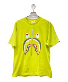 A BATHING APE（アベイシングエイプ）の古着「A BATHING APE半袖カットソー」｜グリーン×ホワイト