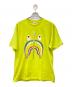 A BATHING APE（アベイシングエイプ）の古着「A BATHING APE半袖カットソー」｜グリーン×ホワイト