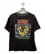AC/DCエーシー・ディーシー）の古着「バンドTシャツ」｜ブラック×イエロー