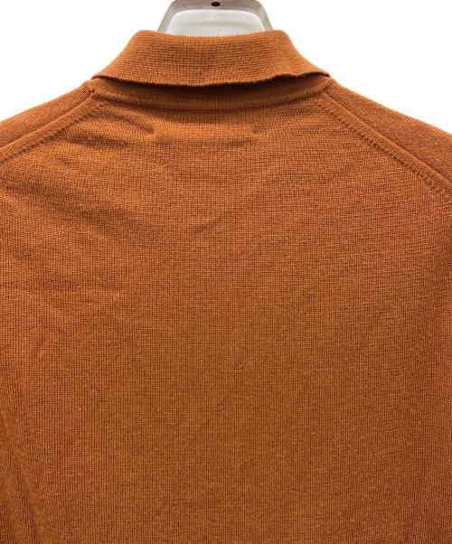 JOHN SMEDLEY（ジョンスメドレー）JOHN SMEDLEY (ジョンスメドレー) 長袖ニットポロシャツ　旧タグ ブラウン サイズ:40の古着・服飾アイテム