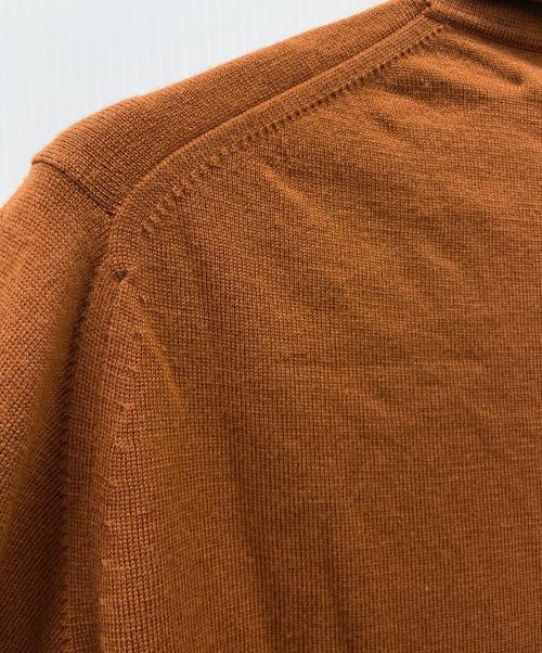JOHN SMEDLEY（ジョンスメドレー）JOHN SMEDLEY (ジョンスメドレー) 長袖ニットポロシャツ　旧タグ ブラウン サイズ:40の古着・服飾アイテム