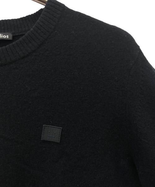 Acne studios（アクネ ストゥディオズ）ACNE STUDIOS (アクネ ストゥディオズ) 薄手ニット ブラック サイズ:Sの古着・服飾アイテム