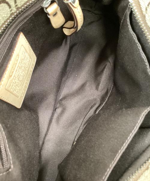 COACH（コーチ）COACH (コーチ) COACH　シグネチャー　ハンドバッグ ベージュの古着・服飾アイテム