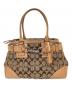 COACH（コーチ）の古着「COACH　シグネチャー　ハンドバッグ」｜ベージュ