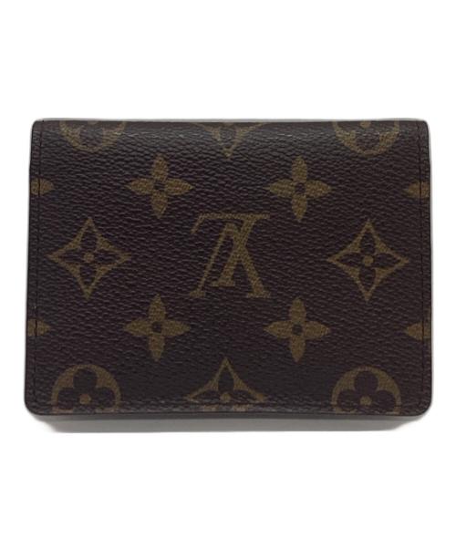 LOUIS VUITTON（ルイ ヴィトン）LOUIS VUITTON (ルイ ヴィトン) LOUIS VUITTON　モノグラム　ポルト2カルト・ヴェルティカル　パスケース ブラウンの古着・服飾アイテム