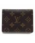 LOUIS VUITTON（ルイ ヴィトン）の古着「LOUIS VUITTON　モノグラム　ポルト2カルト・ヴェルティカル　パスケース」｜ブラウン