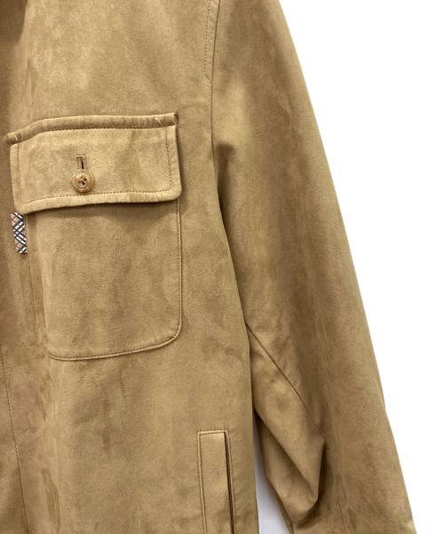 BURBERRY LONDON（バーバリーロンドン）BURBERRY LONDON (バーバリーロンドン) BURBERRY LONDONフェイクレザーシャツジャケット ベージュ サイズ:Sの古着・服飾アイテム