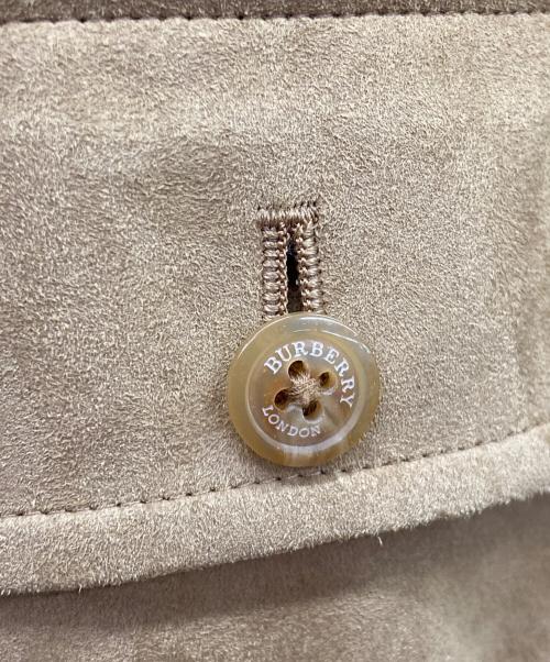 BURBERRY LONDON（バーバリーロンドン）BURBERRY LONDON (バーバリーロンドン) BURBERRY LONDONフェイクレザーシャツジャケット ベージュ サイズ:Sの古着・服飾アイテム