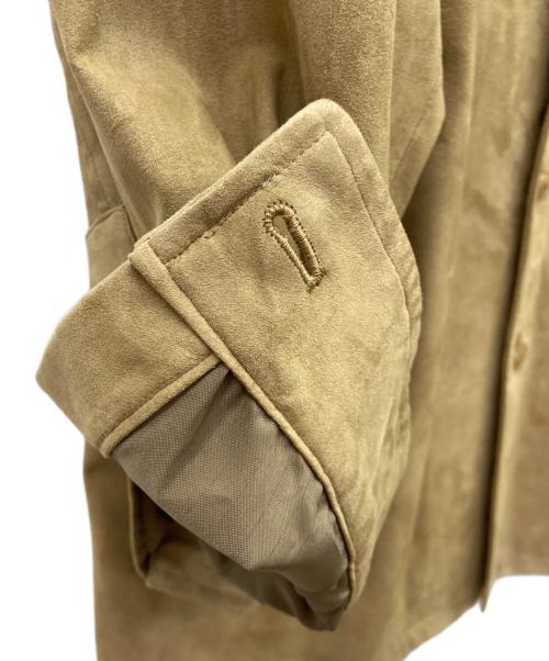 BURBERRY LONDON（バーバリーロンドン）BURBERRY LONDON (バーバリーロンドン) BURBERRY LONDONフェイクレザーシャツジャケット ベージュ サイズ:Sの古着・服飾アイテム