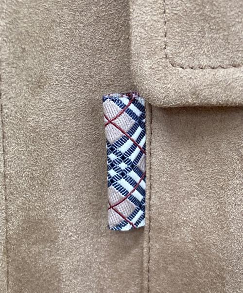 BURBERRY LONDON（バーバリーロンドン）BURBERRY LONDON (バーバリーロンドン) BURBERRY LONDONフェイクレザーシャツジャケット ベージュ サイズ:Sの古着・服飾アイテム