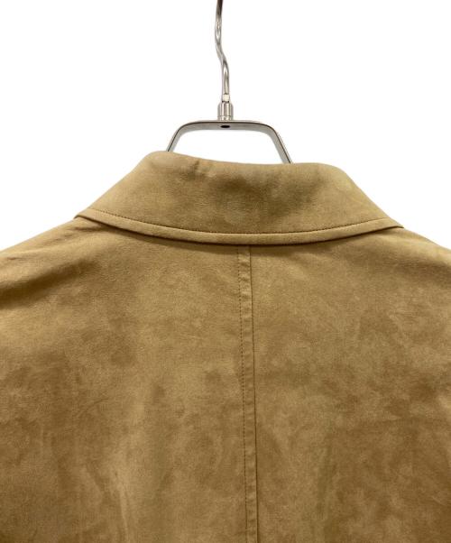 BURBERRY LONDON（バーバリーロンドン）BURBERRY LONDON (バーバリーロンドン) BURBERRY LONDONフェイクレザーシャツジャケット ベージュ サイズ:Sの古着・服飾アイテム