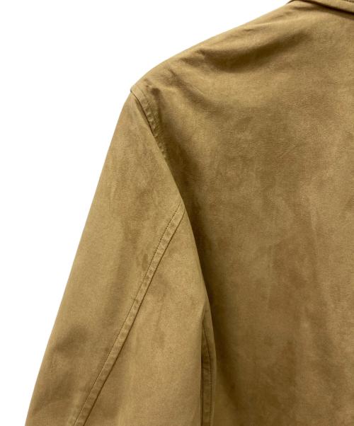 BURBERRY LONDON（バーバリーロンドン）BURBERRY LONDON (バーバリーロンドン) BURBERRY LONDONフェイクレザーシャツジャケット ベージュ サイズ:Sの古着・服飾アイテム