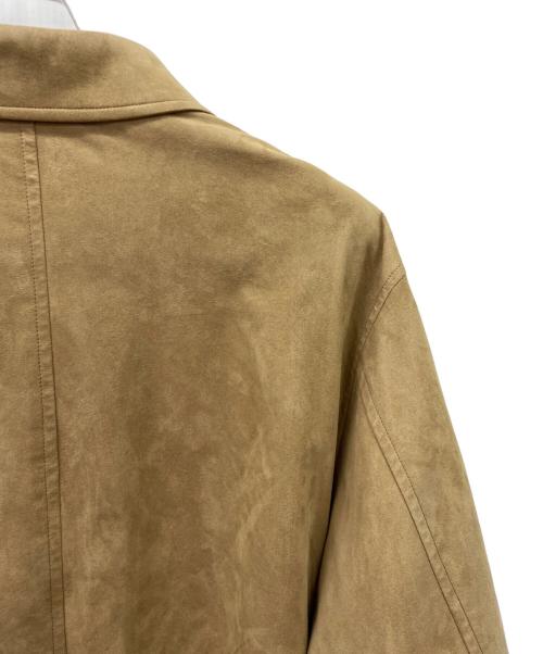 BURBERRY LONDON（バーバリーロンドン）BURBERRY LONDON (バーバリーロンドン) BURBERRY LONDONフェイクレザーシャツジャケット ベージュ サイズ:Sの古着・服飾アイテム