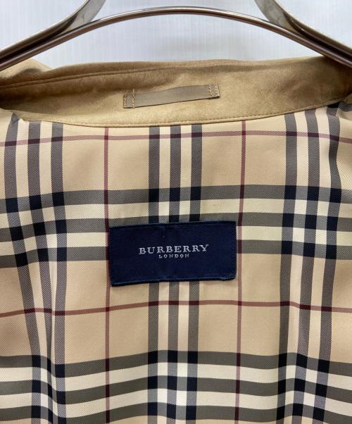BURBERRY LONDON（バーバリーロンドン）BURBERRY LONDON (バーバリーロンドン) BURBERRY LONDONフェイクレザーシャツジャケット ベージュ サイズ:Sの古着・服飾アイテム