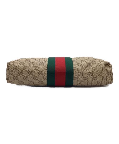 GUCCI（グッチ）GUCCI (グッチ) GUCCI　GG　ショルダーバッグ ベージュ×ブラウンの古着・服飾アイテム