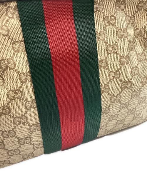 GUCCI（グッチ）GUCCI (グッチ) GUCCI　GG　ショルダーバッグ ベージュ×ブラウンの古着・服飾アイテム