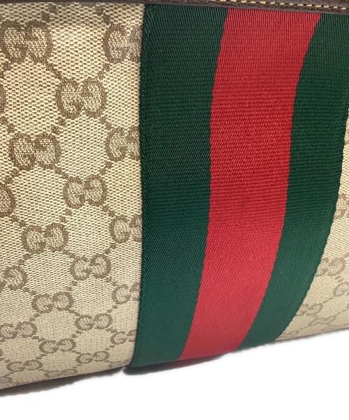 GUCCI（グッチ）GUCCI (グッチ) GUCCI　GG　ショルダーバッグ ベージュ×ブラウンの古着・服飾アイテム