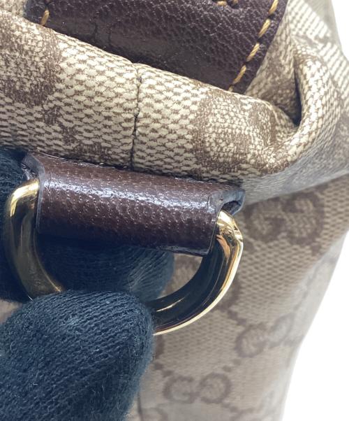 GUCCI（グッチ）GUCCI (グッチ) GUCCI　GG　ショルダーバッグ ベージュ×ブラウンの古着・服飾アイテム