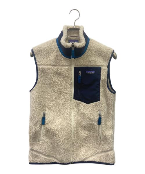 Patagonia（パタゴニア）Patagonia (パタゴニア) Patagoniaフリースベスト アイボリー サイズ:xs 未使用品の古着・服飾アイテム
