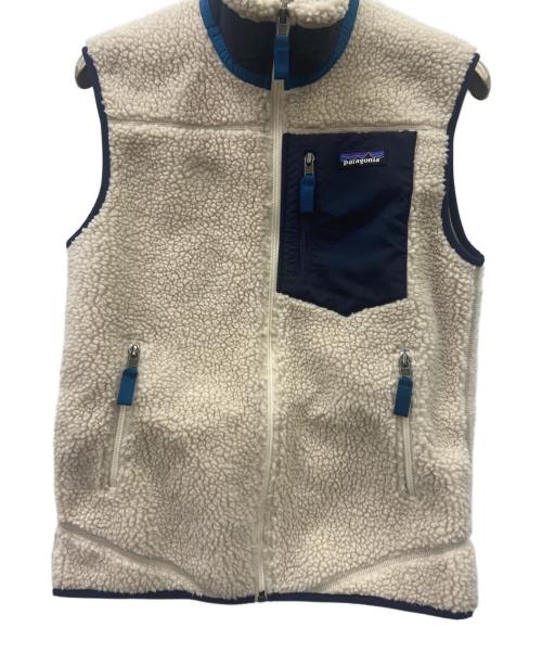 Patagonia（パタゴニア）Patagonia (パタゴニア) Patagoniaフリースベスト アイボリー サイズ:xs 未使用品の古着・服飾アイテム