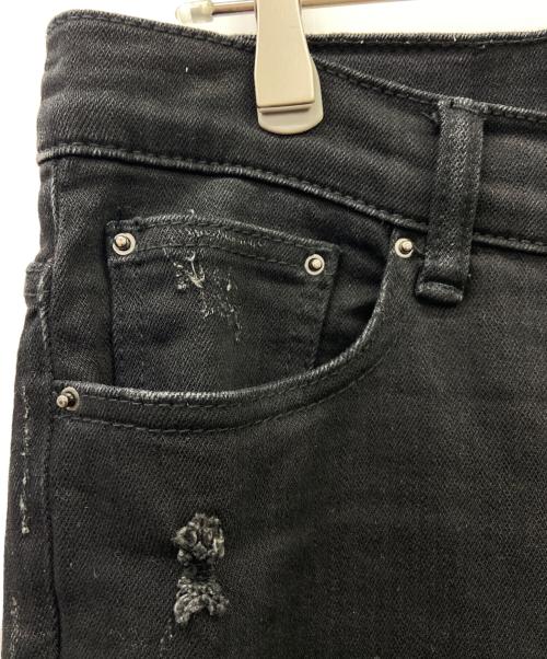 mnml（ミニマル）MNML (ミニマル) MNMLダメージデニムパンツ ブラック サイズ:SIZE 81cmの古着・服飾アイテム