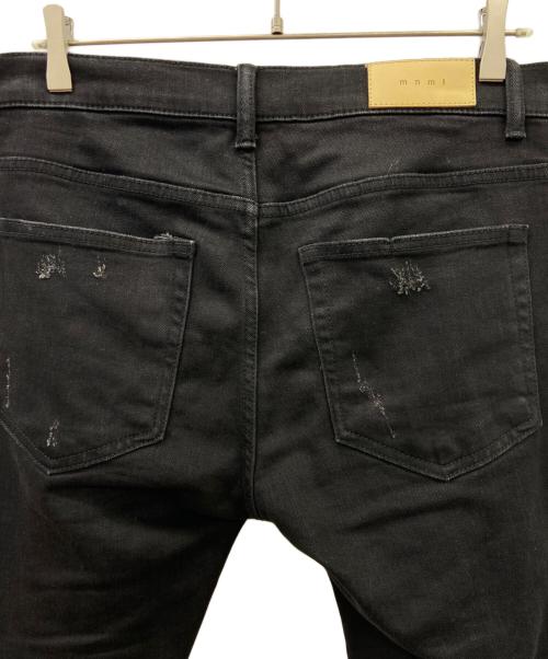 mnml（ミニマル）MNML (ミニマル) MNMLダメージデニムパンツ ブラック サイズ:SIZE 81cmの古着・服飾アイテム