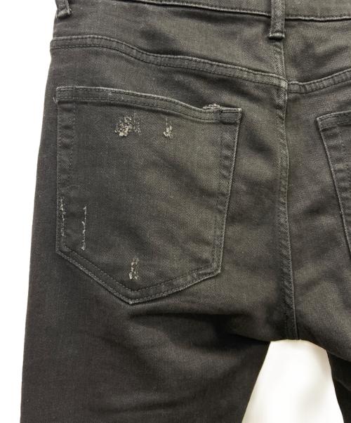 mnml（ミニマル）MNML (ミニマル) MNMLダメージデニムパンツ ブラック サイズ:SIZE 81cmの古着・服飾アイテム