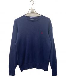 POLO RALPH LAUREN（ポロ・ラルフローレン）の古着「POLO RALPH LAUREN厚手ニット」｜ネイビー