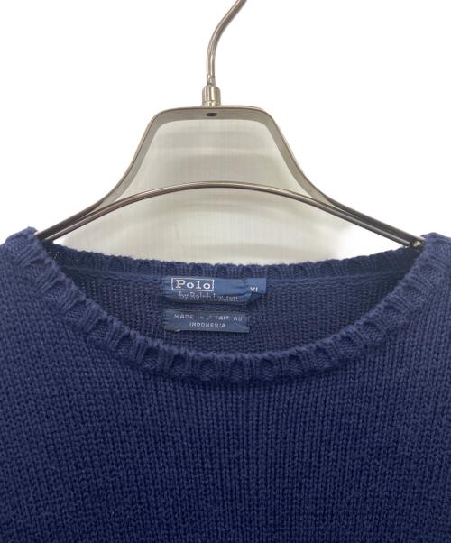 POLO RALPH LAUREN（ポロ・ラルフローレン）POLO RALPH LAUREN (ポロ・ラルフローレン) POLO RALPH LAUREN厚手ニット ネイビー サイズ:XLの古着・服飾アイテム