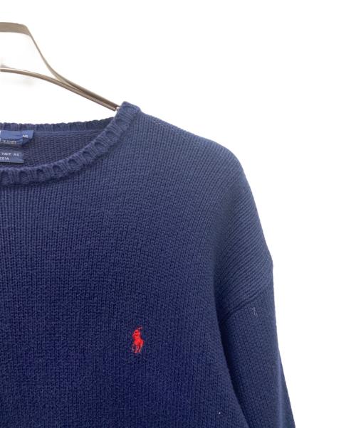 POLO RALPH LAUREN（ポロ・ラルフローレン）POLO RALPH LAUREN (ポロ・ラルフローレン) POLO RALPH LAUREN厚手ニット ネイビー サイズ:XLの古着・服飾アイテム