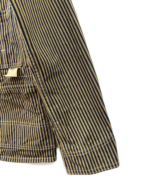 HEADLIGHT（ヘッドライト）HEADLIGHT (ヘッドライト) HEADLIGHT　ヒッコリーカバーオール ネイビー×カーキ サイズ:なしの古着・服飾アイテム